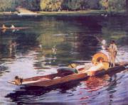 John Lavery The Thames at Maidenhead oil on canvas